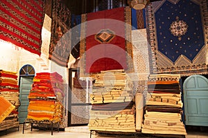Moroccan carpet shop