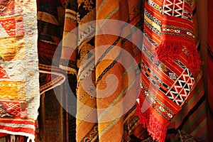 Moroccan Carpets in a souk