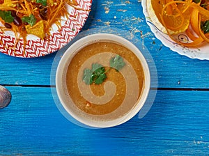 Moroccan Carrot Red Lentil Soup