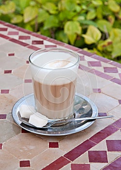 Moroccan Coffee with Steamed Milk