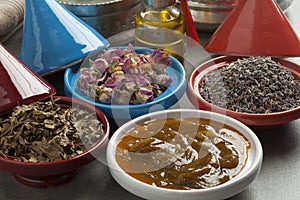 Moroccan cosmetic hamam herbs