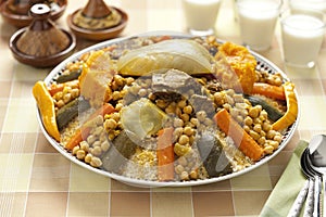 Moroccan couscous dish