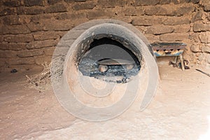 Moroccan earth oven in a berber house