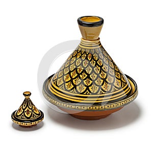 Moroccan handmade decorated tagines