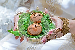 Moroccan Henna Night. One of the nights of the weddings of the Arab Maghreb.