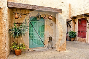 Moroccan home and courtyard