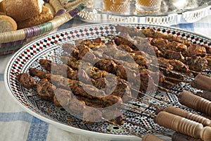 Moroccan lamb kebab