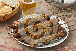 Moroccan lamb kebab