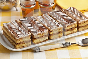 Moroccan mille feuille pastries photo