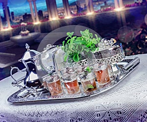 Moroccan mint tea Ramadan service