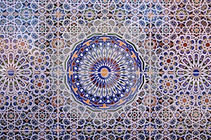 Moroccan mosaic, Marrakesh, Morocco