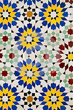 Moroccan mosaic tiles