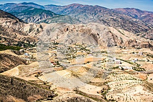 Moroccan mountains between cities Taza and Al Hoceima on north of Morocco photo