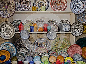 Moroccan pottery in Essaouira