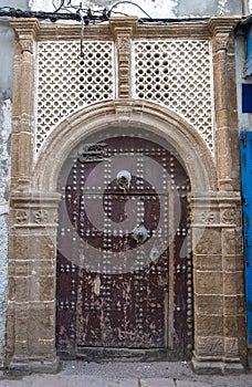 Moroccan riad old door