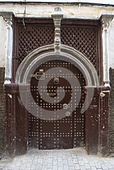 Moroccan riad old door