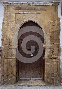 Moroccan riad old door