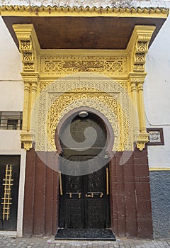 Moroccan riad old door