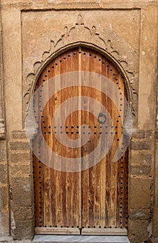 Moroccan riad old door