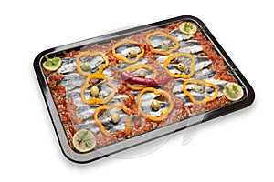 Moroccan sardine dish receipe photo