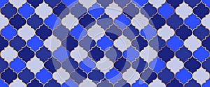 Moroccan Seamless Mosaic Pattern. Persian Mosque Window Tile. Ramadan Kareem