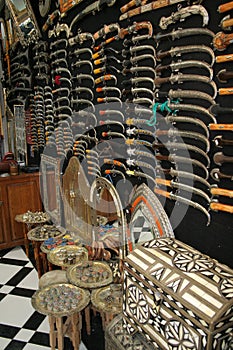 Moroccan souvenir shop photo