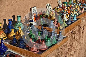 Moroccan souvenirs, traditional tagine