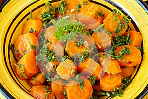 Moroccan style carrots