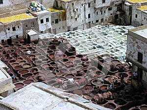 Moroccan Tannery photo