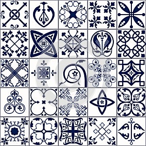 Moroccan tiles Seamless Pattern