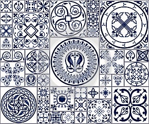 Moroccan tiles Seamless Pattern