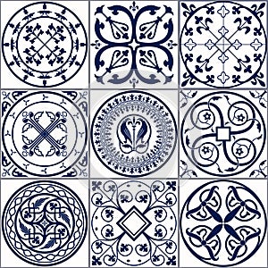 Moroccan tiles Seamless Pattern