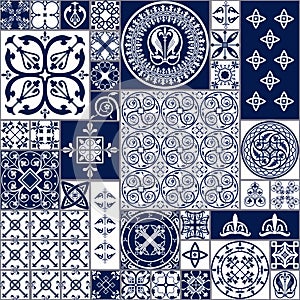 Moroccan tiles Seamless Pattern