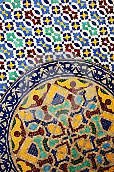 Moroccan tilework details