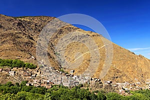 Moroccan village in the Anti-Atlas mountains photo
