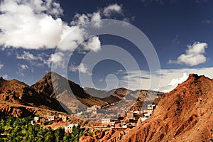 Moroccan village in Dades Valley