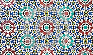 Moroccan vintage tile background