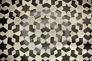 Moroccan vintage tile background