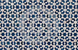 Moroccan vintage tile background photo