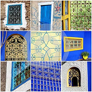 Moroccan windows collage