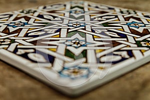 Moroccan zellige tile from Marrakech photo