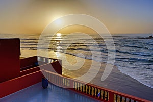 Morocco Atlantic Ocean Beach at Sunset Marrakesh