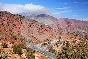 Morocco Atlas mountains road