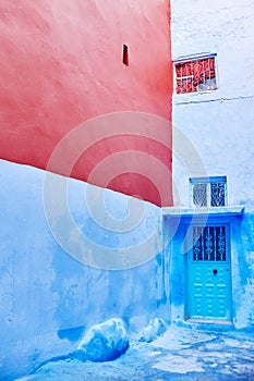 Morocco is the blue city of Chefchaouen, endless streets painted in blue color. Lots of flowers and Souvenirs in the beautiful