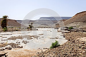 Morocco, Draa valley, Stone river