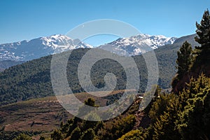 Morocco The High Atlas Mountain range view