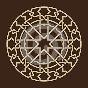 Morocco Interlaced Circle Ornament