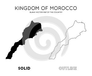 Morocco map.