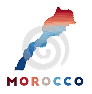 Morocco map.