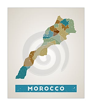 Morocco map.